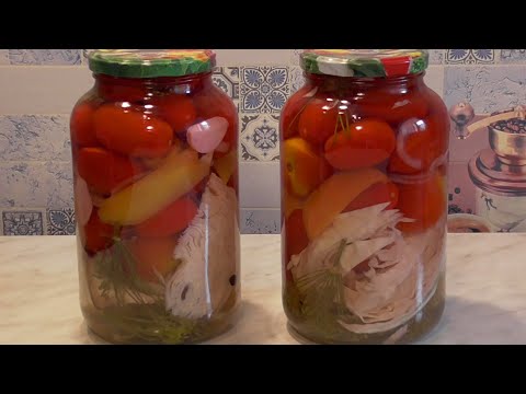 Видео: Вкусное АССОРТИ на Зиму с капустой. Маринованные ПОМИДОРЫ на ЗИМУ с Капустой Кулинарный Клуб