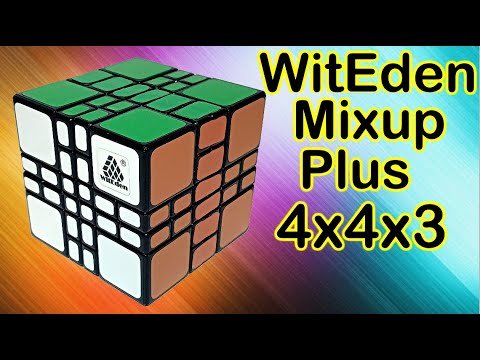 Видео: Как собрать куб WitEden Mixup Plus 4x4x3, How to solve cube 4х4х3