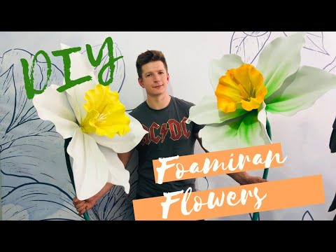 Видео: DIY. Foamiran flowers. Narcissus. Нарцисс из изолона/эва. Мастер- класс