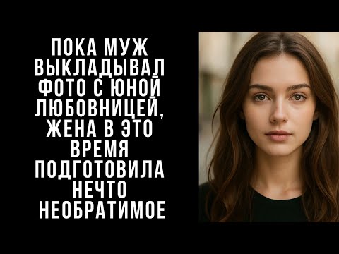 Видео: Пока МУЖ выкладывал фото с юной любовницей,  жена в это время ПОДГОТОВИЛА НЕЧТО необратимое