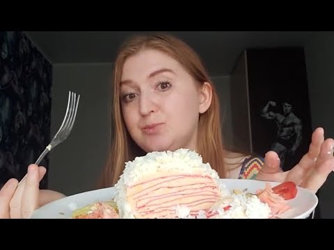 Видео: Крабовый торт | мукбанг| нет смысла больше снимать 