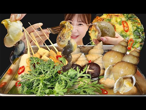 Видео: Паровая морская облыдка (Whelk) Суп + Soju 🍶 Звуки для еды MUKBANG