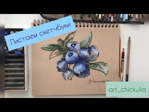 Видео: Листаем скетчбуки. Сухая пастель.