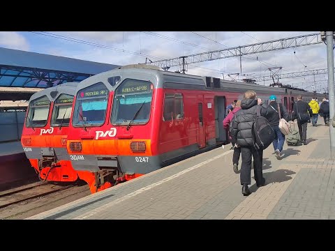 Видео: (ЯР) ЭД4М-0247. Ярославский вокзал - Сергиев Посад