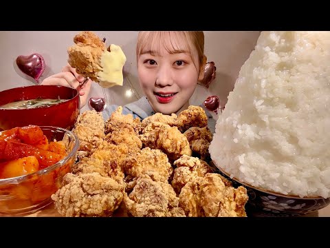 Видео: ASMR Жареный цыпленок【русские субтитры】【Mukbang/ Eating Sounds】
