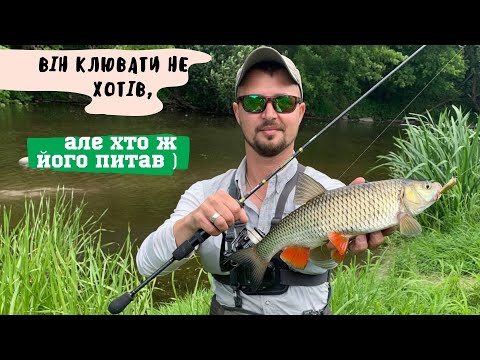 Видео: Що робити? Коли головень не хоче клювати. Головень у червні на воблери на малій річці Тетерів.