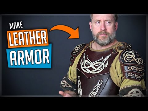 Видео: Сделать кожаную броню/кирасу/кирасу - SCA Cosplay Armor