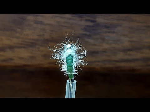 Видео: Мормомушка - нимфа "Оливка". Продолжение темы - "Новый интересный материал Nymph Skin."