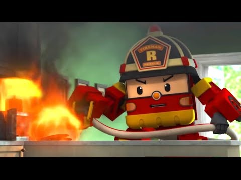 Видео: Робокар Поли Новые серии - Рой и пожарная безопасность - мультики про пожарные машины