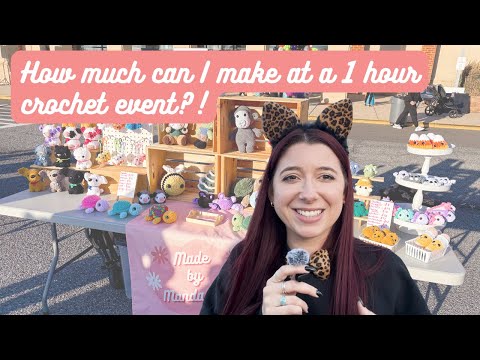 Видео: Сколько я могу заработать на ЧАСОВОМ мероприятии по вязанию крючком?!? Видеоблог о ярмарке вязани...