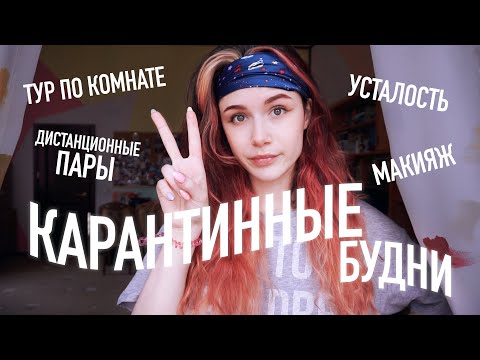 Видео: КАРАНТИННЫЕ БУДНИ // Тур по Комнате, Дистанционные Пары, Макияж