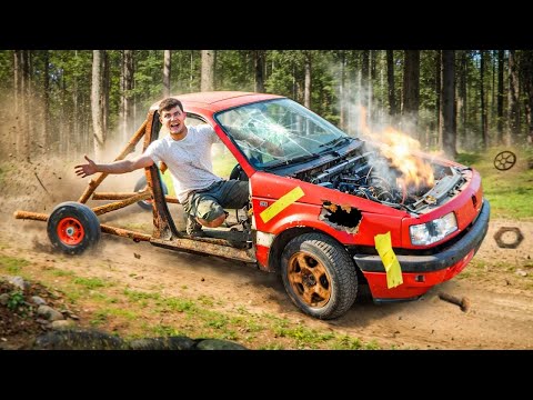 Видео: Собрал АВТОМОБИЛЬ из мусора в Лесу и ОЖИВИЛ его, чтобы ВЫЖИТЬ!