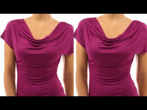 Видео: Как сшить топ/блузку с воротником-хомутом