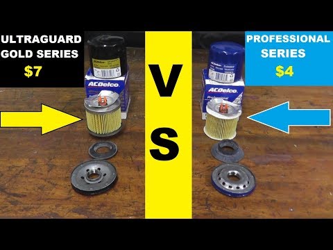 Видео: Сравнение масляных фильтров ACDELCO: Professional и UltraGuard Gold