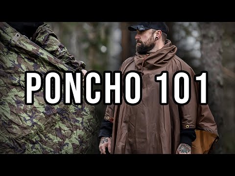 Видео: Пончо 101 — руководство по пончо, их материалам, плюсам и минусам — Джо Прайс — навыки выживания ...