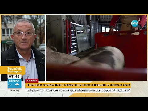 Видео: 14 браншови организации се обявиха срещу новите изисквания за превоз на храни
