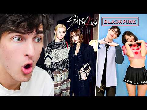 Видео: Взаимодействие BLACKPINK и Stray Kids😂 | Реакция