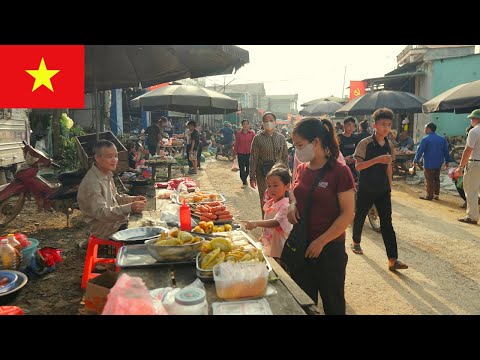 Видео: Приключения на деревенском рынке во Вьетнаме | Ярмарка Хунг Лой в Туен Куанге