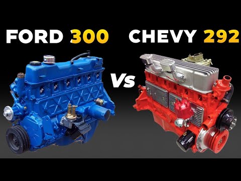 Видео: FORD 300 против CHEVY 292: БИТВА РЯДНЫХ ШЕСТЕРОК