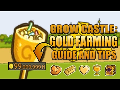 Видео: Grow Castle: ПРОСТОЕ РУКОВОДСТВО ПО ДОБЫЧЕ ЗОЛОТОЙ! Советы и хитрости по добыче золота 🤑