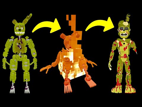 Видео: ИЗ СПРИНГТРАПА В СКРАПТРАПА В МАЙНКРАФТ ФНАФ Minecraft fnaf