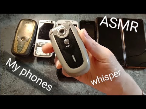 Видео: ASMR Evolution of my phones since 2003, whisper / мои телефоны, шёпот