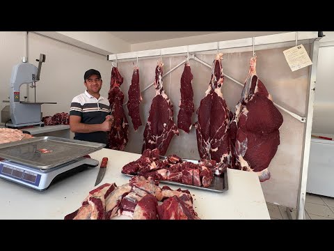 Видео: ХУСИНБОЙ КАССОБ ГЎШТХОНАСИ КЕЧАГИ ТЎННАЛИК БУКА КАНЧА % ГЎШТ КИЛДИ !!! ХОРАЗМ БОЗОР