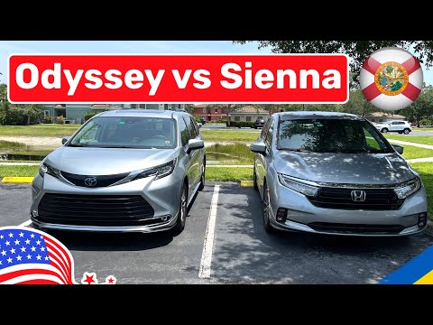 Видео: Cars and Prices, Toyota Sienna Hybrid или Honda Odyssey два самых популярных минивэнов в США Vol.125