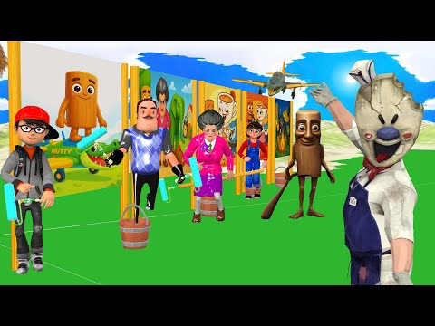 Видео: Игра "Страшный учитель 3D против кальмара" Рисуем Brainrot World с Тунг-Тунг-Сахуром — смешно или...