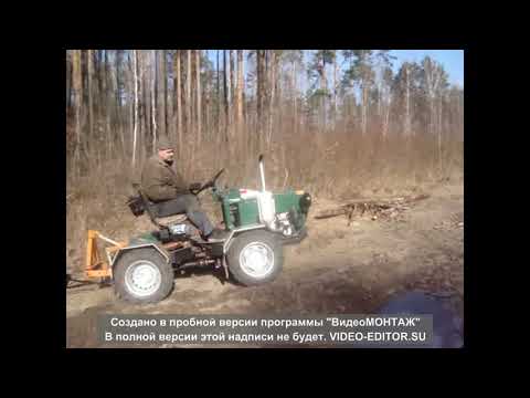 Видео: минитрактор оса 4х4 переломка