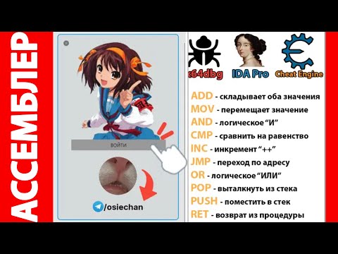 Видео: Ассемблерные команды или как пользоваться Cheat Engine, x64dbg и IDA Pro