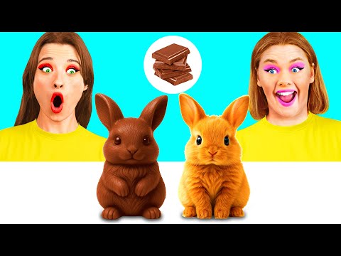 Видео: Челлендж. Шоколадная Еда vs Настоящая еда | Эпичная Битва с Едой от GoFun Challenge