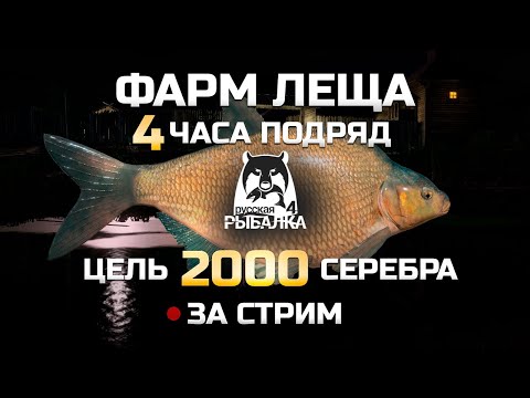 Видео: ФАРМ ЛЕЩА 4 ЧАСА подряд ● ЧЕЛЛЕНДЖ 2000 СЕРЫ за стрим  ● Русская Рыбалка 4