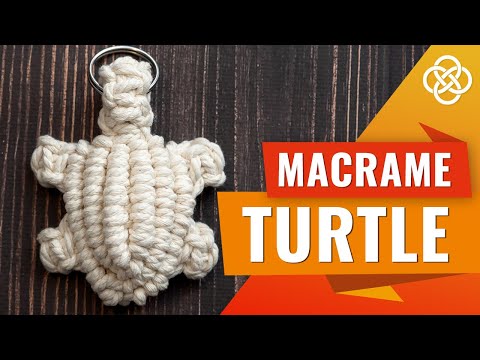 Видео: Брелок черепашка в технике макраме | DIY | Урок макраме