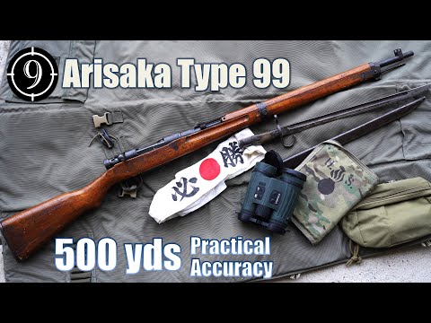 Видео: Арисака Тип 99 на дистанции 500 ярдов: практическая точность (зачем японцы использовали эти прице...
