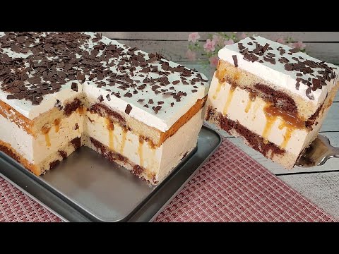 Видео: Незабываемо вкусный торт "КАРАМЕЛЬНЫЙ ВУЛКАН" Очень нежный и воздушный, тает во рту!