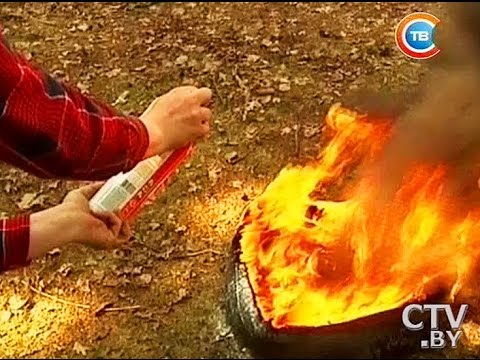 Видео: Тест: все ли огнетушители способны справиться с огнем?