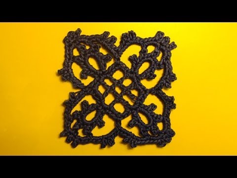 Видео: Урок 320 Кружево крючком Сrochet lace motive Вязание крючком - мотив