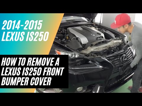Видео: Снятие переднего бампера Lexus IS250 2014-2016 | ReveMoto