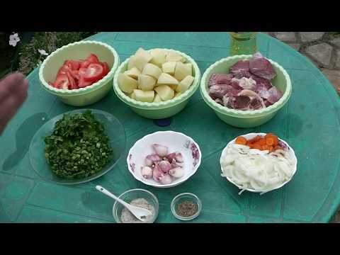 Видео: Шулюм в казане на огне.