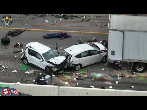 Видео: 45 сумасшедших моментов автокатастроф — идиоты в машинах мгновенно попадают в кадр