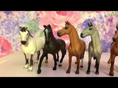 Видео: Мега обзор всей моей коллекции лошадей Schleich и не только 😉