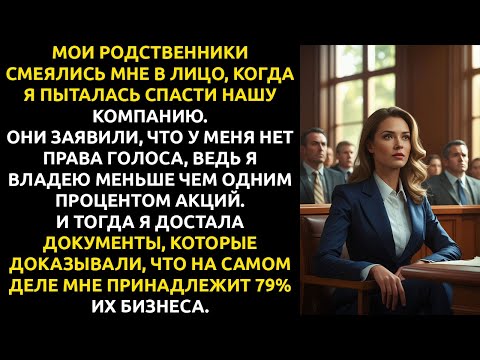 Видео: Они считали меня НИКЕМ с долей в 0,38%... а я тихо СКУПИЛА весь их бизнес.