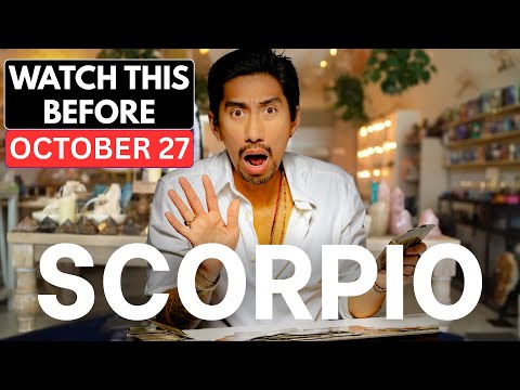 Видео: Скорпион 🆘 «Вам НУЖНО услышать это, пока не стало слишком поздно! ЭТО ПРОИЗОЙДЁТ 27 ОКТЯБРЯ»