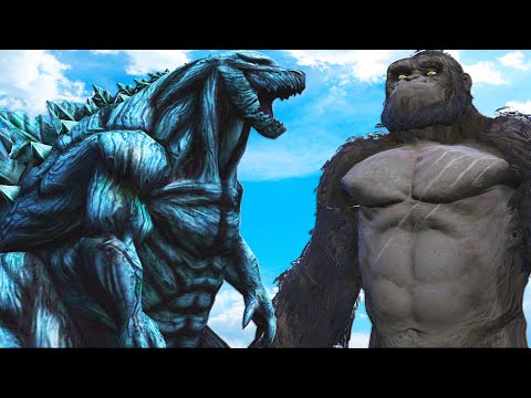Видео: Конг против Годзиллы Земля - Битва монстров