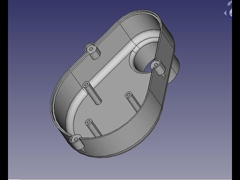 Видео: FreeCad Деталь фильтра пылесоса