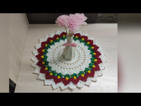 Видео: Салфетка "Гелла"/крючком/