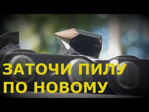 Видео: КАК ЗАТОЧИТЬ ЦЕПЬ БЕНЗОПИЛЫ ПО НОВОМУ