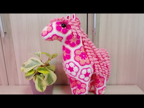 Видео: Видео-шпаргалка "Африканская лошадка" крючком.