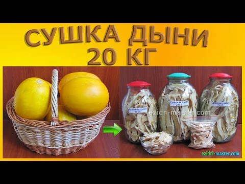 Видео: Сушка дыни «Колхозница» – 20 кг.